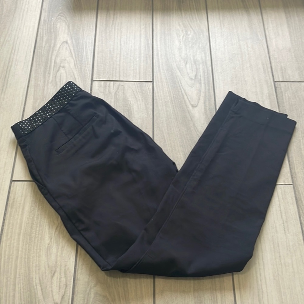 Zara black mid-rise pant